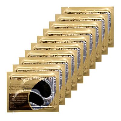 Ruzzut Under Eye Patches - 30 Pairs Collagen Eye Mask Eye Patches for Puffy Eyes and Dark Circles, Gel Under Eye Mask, Black