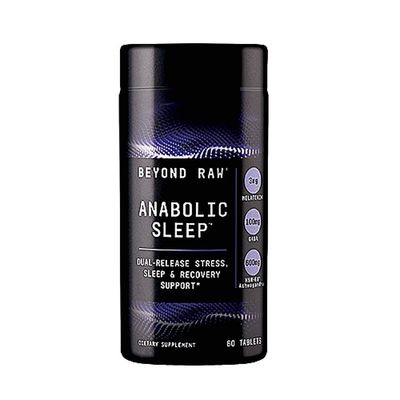 Beyond Raw Anabolic Sleep Duel-Release Stress, Sleep, Recovery Support 60 Count