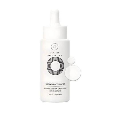 Gen Zee Hair Growth Serum, Supports Visibly Thicker and Stronger Hair, Harbel, Organic, Silicone-free, Cruelty-free Vegan- 1.7 Fl Oz, Pack Of 1, White