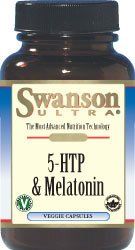 Swanson 5-Htp Melatonin 30 Veg Capsules