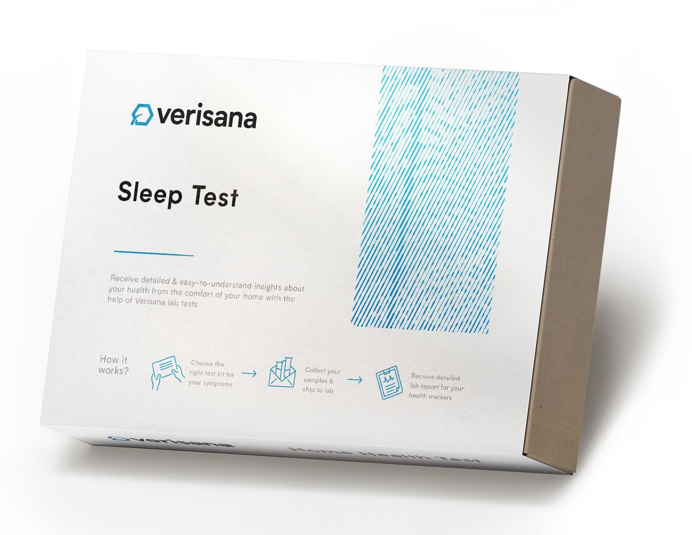 Sleep Test - Determines Cortisol and Melatonin Levels - Hormone Health Test for Sleeping Difficulty - Easily Conveniently from Home - Analysis by CLIA-Certified Lab - Verisana