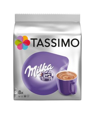TASSIMO Milka Hot Chocolate 16 T DISCs (Pack of 5, Total 80 T DISCs) 40 Servings