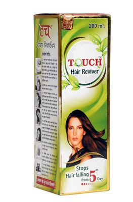 Touch Hair Reviver Herbal Ingridients Healthy Scalp Dandruff Solution and Hair Growth for Thicker, Stronger Hair (200 ml)