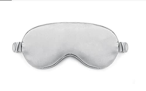 Women Imitated Silk Sleeping Mask Travel Eye Patch (Grey)