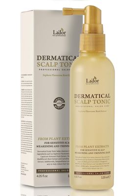 LA&#39;DOR Dermatical Scalp Tonic for Hair Loss - Scalp Care for Thinning Hair, Reduces Itching Dandruff - Leave-In Spray, 4.05 Fl Oz (120ml, Pine, Citrus, Amber, Musk, Balsam, Herb)