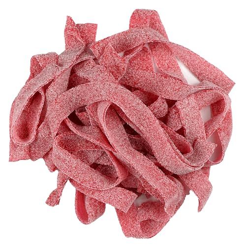 Cherry Sour Belts, 1 Pound Bulk Bag, The Hampton Popcorn Candy Company