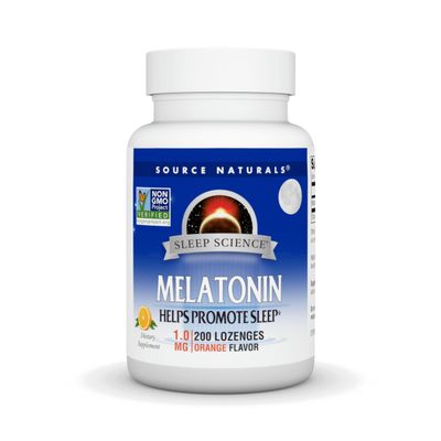 Source Naturals Melatonin 1 mg - 200 Orange Flavored Lozenges