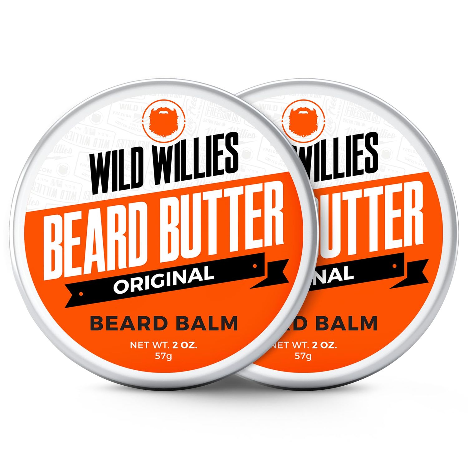Wild Willies Beard Butter Leave-In Conditioner - Organic Beard Balm for Fast Beard Growth, Beard Care Softener - Beard Cream for Men to Remove Itch Dandruff, Restores Moisture - 2 Oz (Pack of 2)