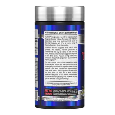 ALLMAX TRIBX90 - 90 Capsules, Pack of 2 - Natural Testosterone Booster - Delivers Bulgarian Species Tribulus Terrestris - 90 Furostanolic Saponins - 180 Total Servings