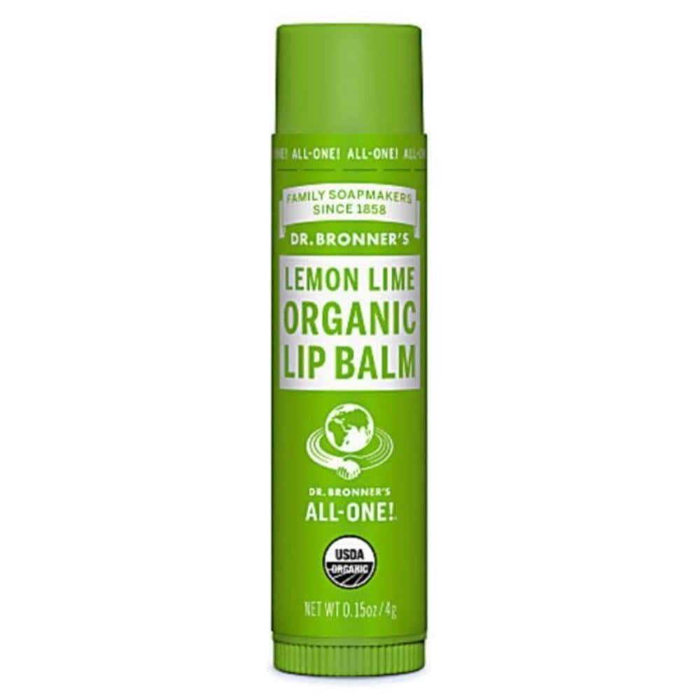 Dr. Bronner&#39;s Magic Soaps Organic Lip Balm, Lemon Lime, 0.15 Ounce