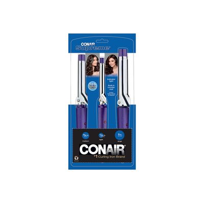 Conair Supreme Curling Iron Combo Pack, 12&quot;, 34&quot;, 1&quot;, Set of 3