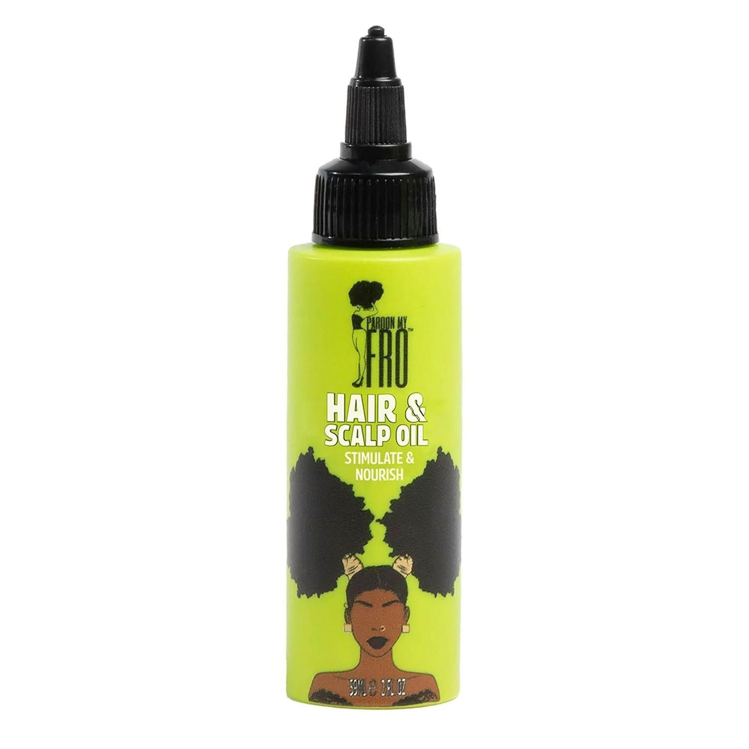 Pardon My Fro Hair Scalp Oil - Revitalizes and Hydrates Hair - Curls, Braids, Twists - 2 fl oz