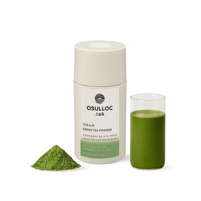 OSULLOC Matcha Powder (Unsweetened), Premium Organic (USDA) Pure Leaf Green Tea from Jeju, 1.41 oz, 40g