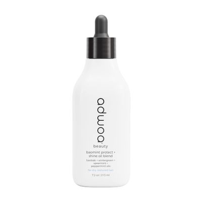 adwoa beauty Baomint Protect Shine Hair Oil, 99 Natural with Baobab, Pumpkin Seed, Rosemary And Mint Oils For Dry Scalp and Hair. Supports Hair Growth and Length Retention, 7.2oz.