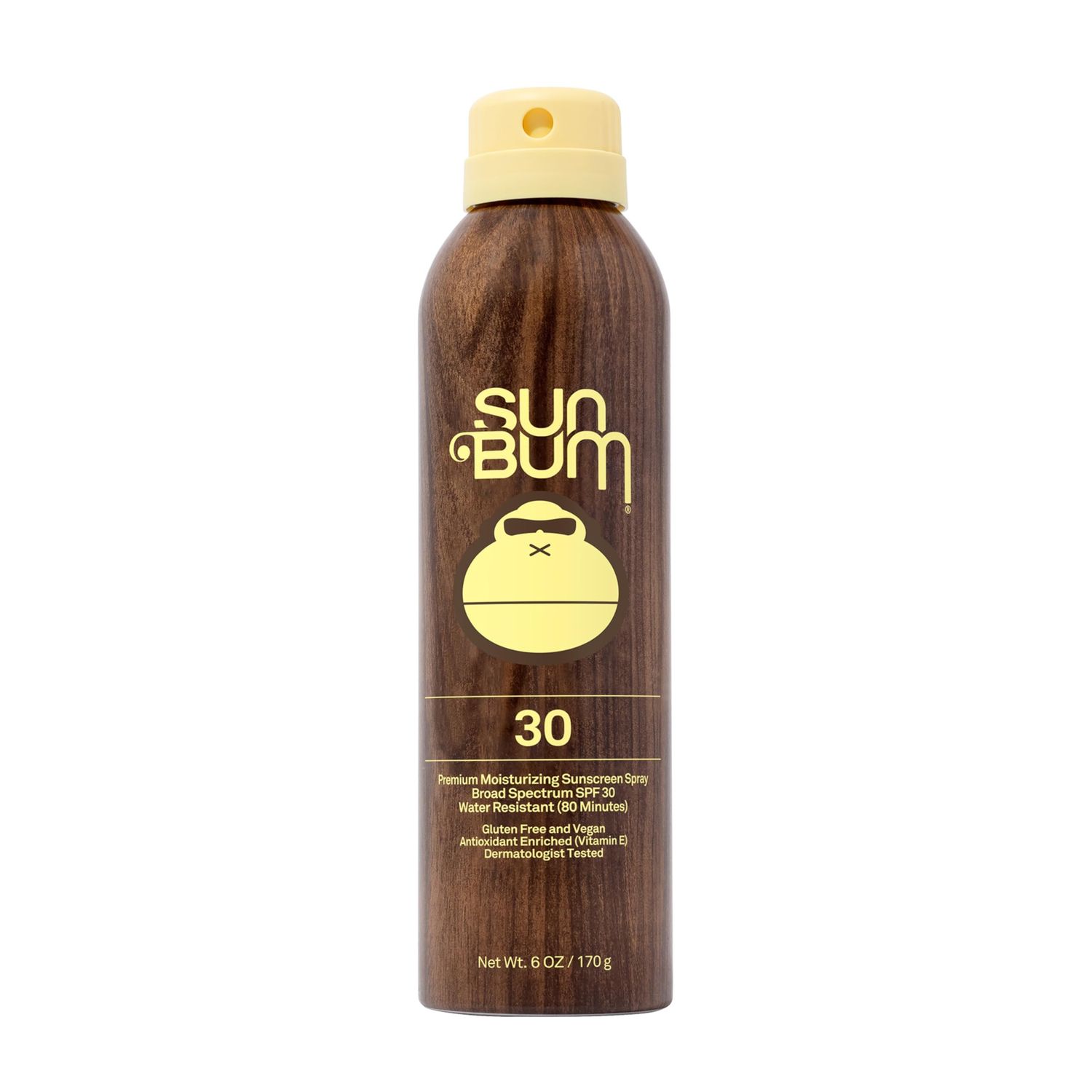 Sun Bum Original SPF 30 Sunscreen Body Spray - Broad Spectrum Moisturizing Sunscreen with Vitamin E - Hawaii 104 Act Compliant (Made without Octinoxate Oxybenzone) - 6 oz