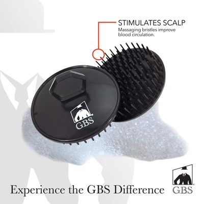G.B.S Stylish Easy to Hold Hair Scalp Shampoo Brush 100 Scrubber Helps to Remove Dandruff, Promotes Hair Growth Head Massager Brush for Home, Office, Travel, Gym Pack of 6 (3 Black, 3 Red)
