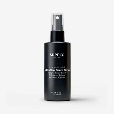 Supply Activating Beard Serum - Plant-Based Ingredients with Biotin Red Clover Extract to Promote Beard Growth, Revive Follicles Support a Fuller, Thicker Beard - 2.0oz