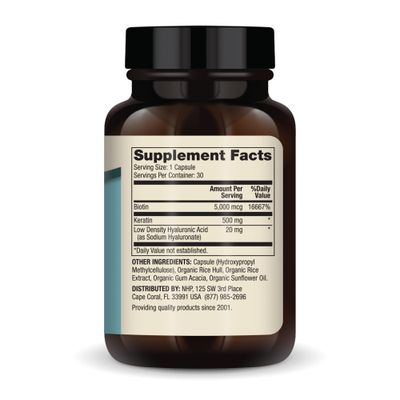 Dr. Mercola Hair, Skin and Nails - Provides Biotin, Keratin Hyaluronic Acid - Premium Quality - Supports Healthy Aging - Non-GMO, Gluten-Free Soy-Free - 30 Capsules (3 Pack)