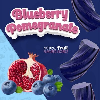 Wiley Wallaby Licorice 10 Ounce Classic Gourmet Soft Chewy Australian Blueberry Pomegranate Candy Twists, 1 Pack