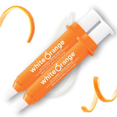 White Orange Only Vitamin C Serum Made with White Part of Orange, Anti Aging Serum, THDA Hyaluronic Acid Vitamin E OrangeStem, Hydrating Brightening Serum for Dark Spots Fine Lines Wrinkles 2PK