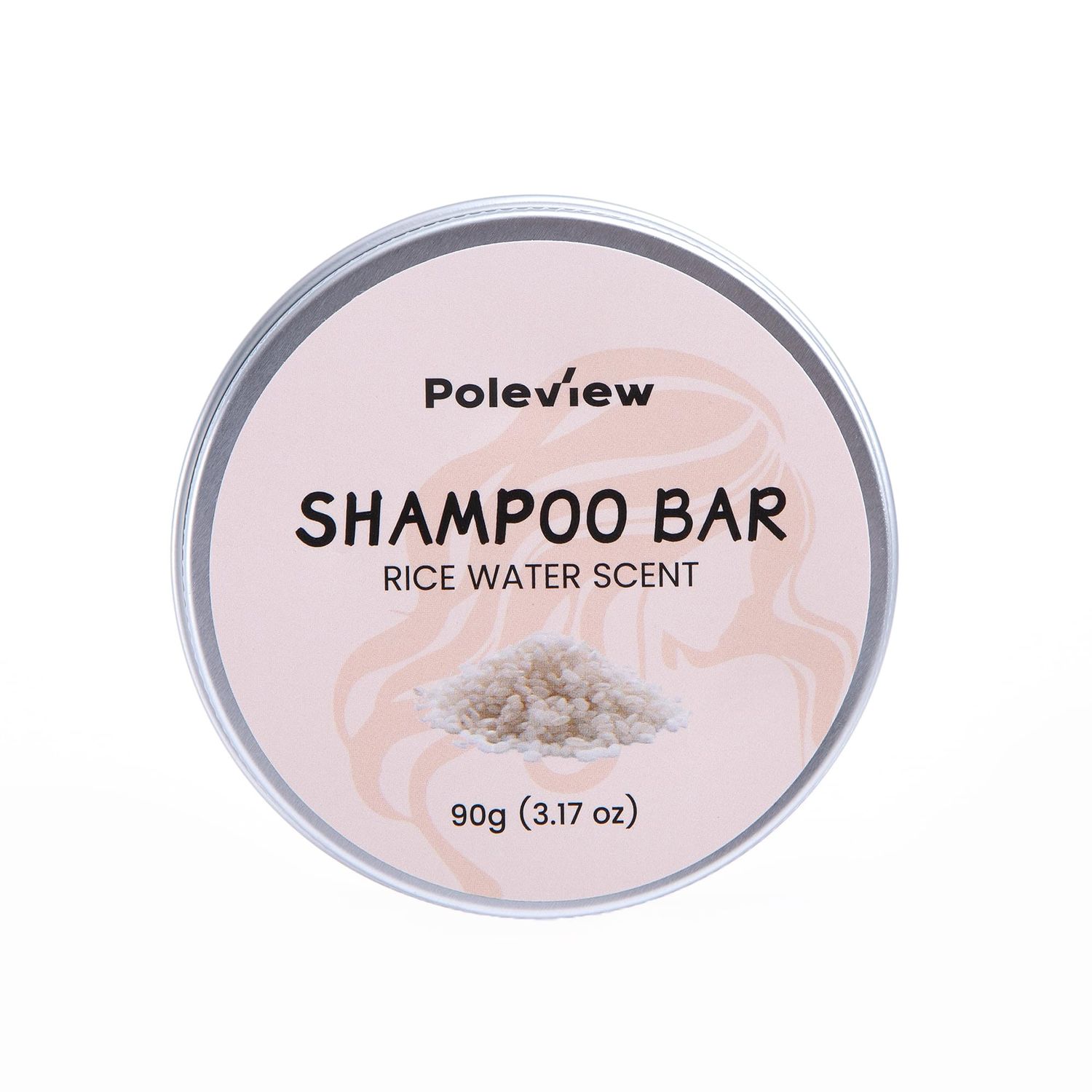 Poleview Shampoo and Conditioner Bar Set for Hair Growth, Fast Lathering, Moisturizing Scalp, Rice Bar Shampoo and Conditioner Bar Rice Water Shampoo Bar Conditioner Soap, 2pc Set, White