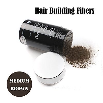 Dexe - Easy to Use Lose Hair Building Fibers Medium Brown Color 22g