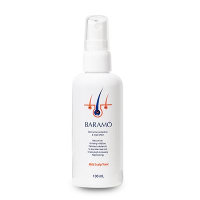 BARAMO Mild Scalp Tonic for Anti-Hair Loss Regrowth, DHT Blocker Serum Spray for Thickening, Nourishing Scalp Hair for Men Women, Dry, Sensitive Scalp Treatment - Sulfate Paraben Free