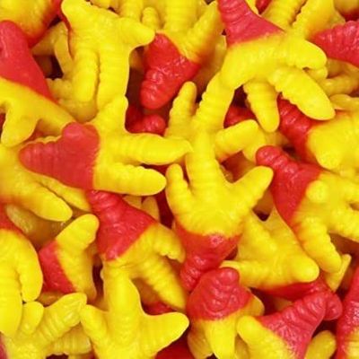 SweetGlob Fun Chicken Feet Gummy Candy (2 Pound)
