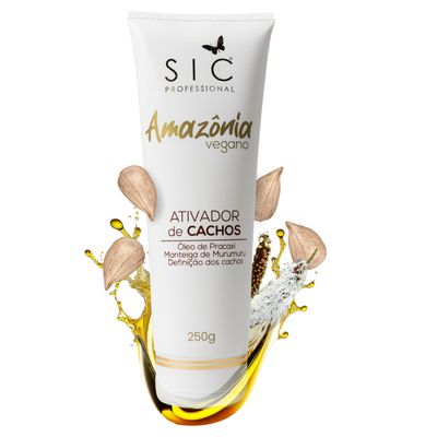 SIC Professional Curly Creme Vegan Amazonia Curl Activator 250g Defines, Hydrates Nourishes Frizz-Free, Soft Curls with pH Balance Natural Curly Hair Care