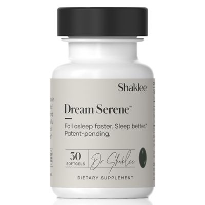 Shaklee - Dream Serene Melatonin Sleep Aid - Fall Asleep Faster, Wake Up Refreshed - with Melatonin, Valerian, Lemon Balm, L-Theanine - for Ultimate Beauty Sleep - 30 Softgels