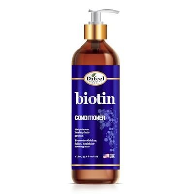 Difeel Elevated Biotin Conditioner for Hair Growth 33.8 oz. - Conditioner for Thin Hair, Paraben Free Color Safe Formula