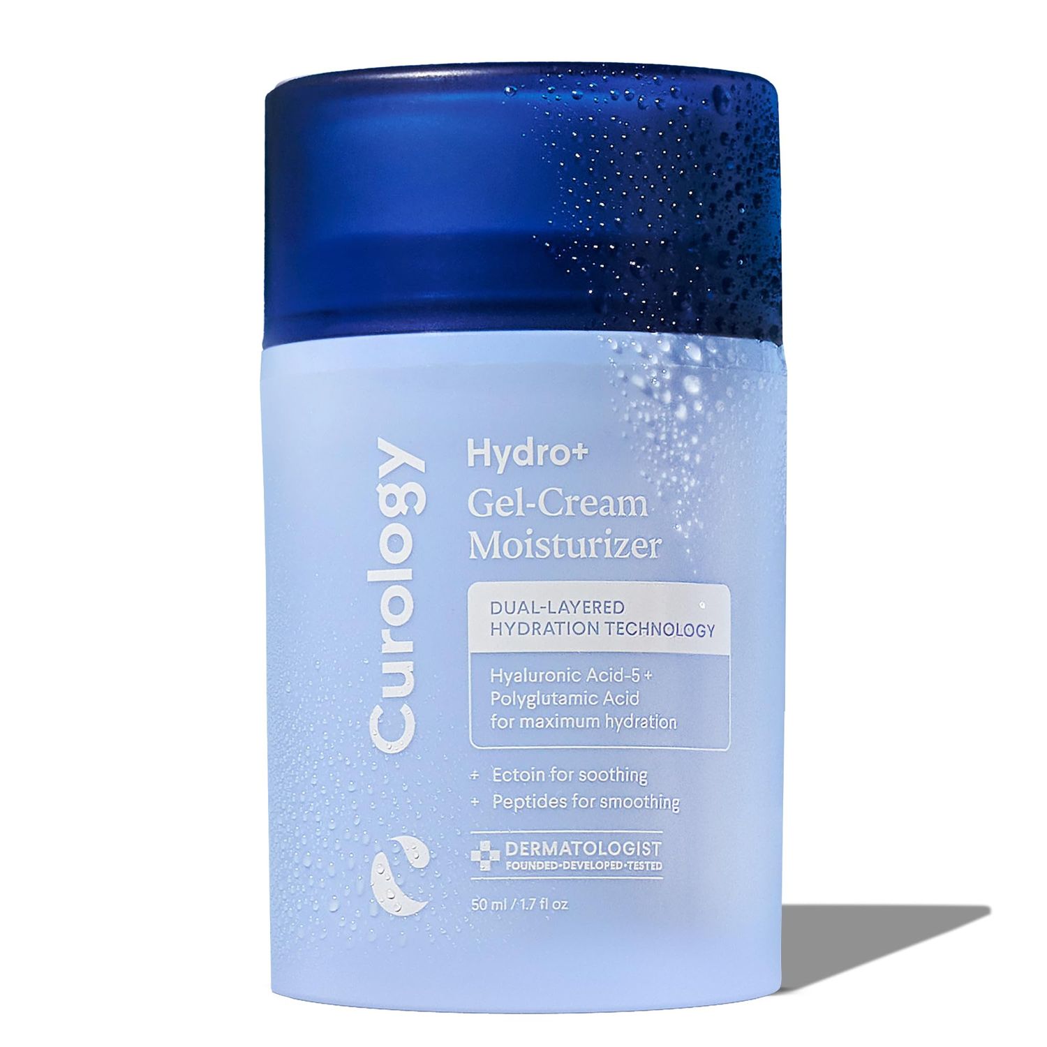 Curology Hydro Gel Cream Moisturizer, Lightweight Face Lotion, Hydrating Hyaluronic Acid-5 Complex, Sensitive Skin Care, Fragrance Free, 1.7 fl oz