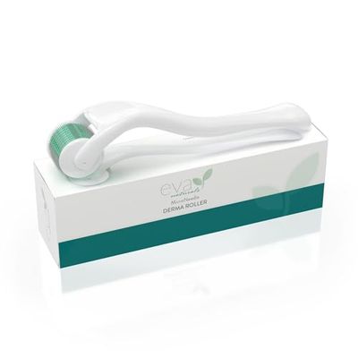 Professional Microneedle Skin Roller 0.25mm Titanium Derma Tool for Face Scalp Boost Collagen, Enhance Product Absorption, Reduce Acne Scars, Hair Growth Stimulator