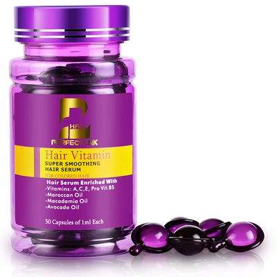 Perfect Care Serum for Hair Repair - Moroccan Argan, Macadamia, Avocado Oils Vitamins E B5, Color Protection for Soft, Silky Hair