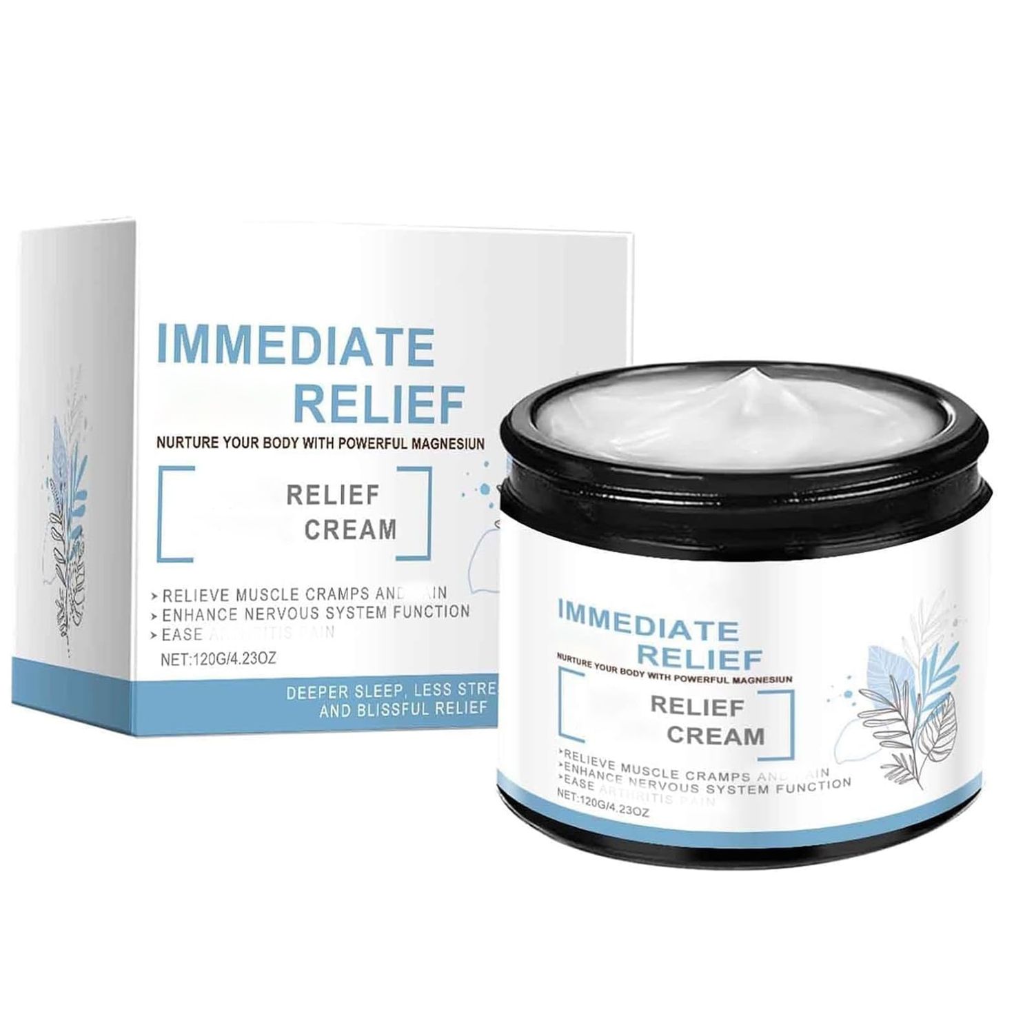 Magnesium Lotion for Sleep and ReliefFast Acting for Back, Neck, Hands, Knees(4 oz)