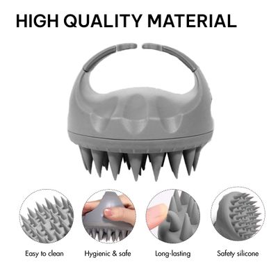 WIGI Hair Scalp Massager with Gift Set, Scalp Scrubber for Hair Growth Dandruff Removal, Shampoo Brush with Soft Silicone Bristles