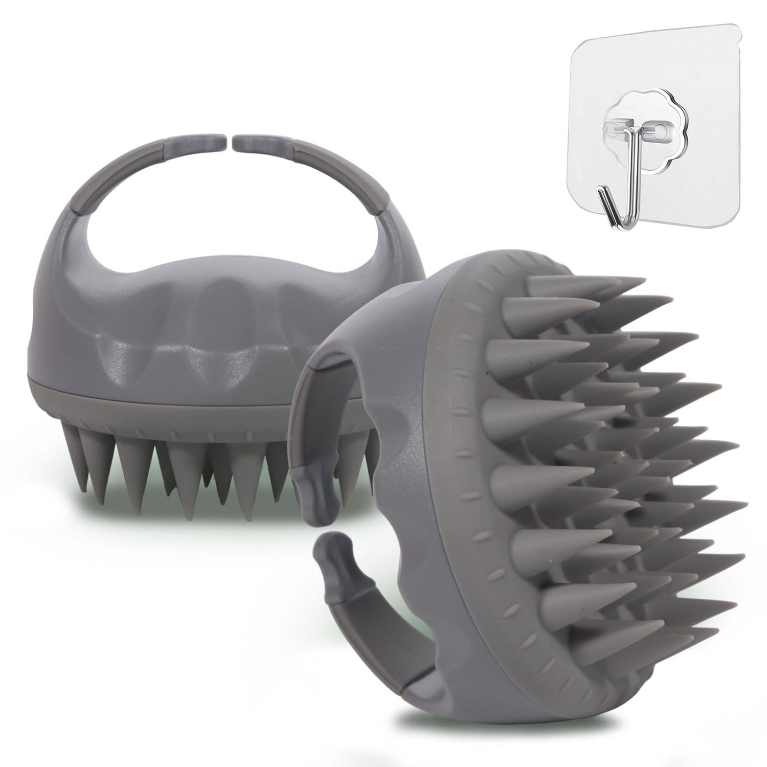 WIGI Hair Scalp Massager with Gift Set, Scalp Scrubber for Hair Growth Dandruff Removal, Shampoo Brush with Soft Silicone Bristles