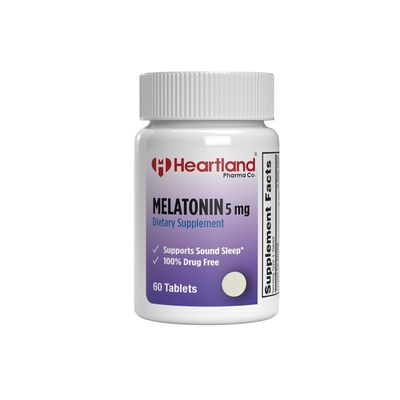 Melatonin 5mg Sleep Aid Pills Natural Sleep Support 100 Drug Free Sleep Aid Supplement Non-Habit Forming USA Manufactured 60 Count