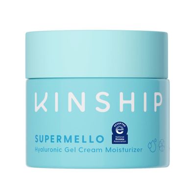 Kinship Supermello Hyaluronic Gel Cream Moisturizer - Hyaluronic Acid Face Lotion - Lightweight Hydrating - Plump, Smooth Soothe - Nourish Dry Skin - Rich Daily Use Clean Skin Care (3.3 oz)