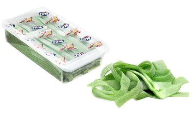 Watermelon Sour Belts 3.5 Pound Box - 200 Pieces