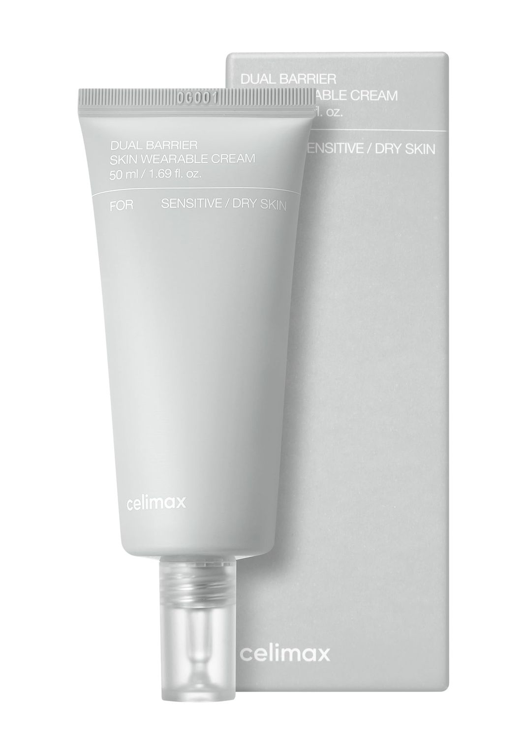 celimax Dual Barrier Skin Wearable Cream Long Lasting Cream Face Moisturizer with Ceramides, Hyaluronic Acid, Moisturizing, Hydrating, Soothing, Repairing, Day Night Cream, 50ml