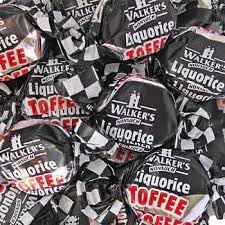 Walkers' Nonsuch Liquorice Toffees with Condensed Milk Black Treacle Imported from the UK Traditional British Candy Old Fashioned Licorice Toffee 5.29 Oz (Pack of 2)