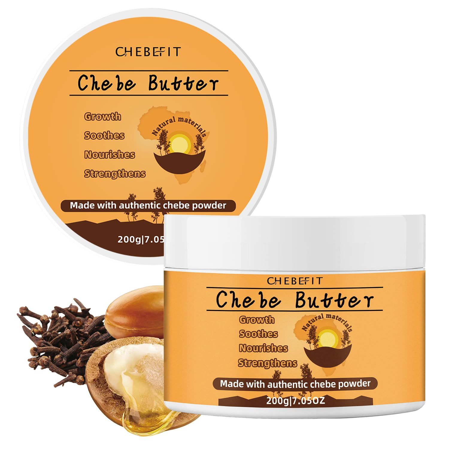 7.05 Oz Chebe Butter For Hair Growth, Thickening Moisturizing All Hair Types