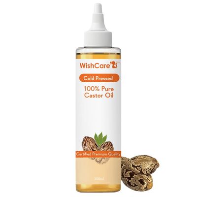 Wishcare Premium Cold Pressed Castor Oil For Hair Skin (200Ml)