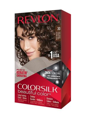 Revlon ColorSilk Hair Color, 30 Dark Brown 1 ea (Pack of 5)