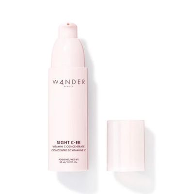 Wander Beauty Sight C-er Vitamin C Concentrate - 20 Vitamin C Cream to Plump, Brighten, Hydrate Face - Brightening Moisturizer with Vitamin E, Kakadu Plum, Niacinamide, Hyaluronic Acid - 1.01 oz