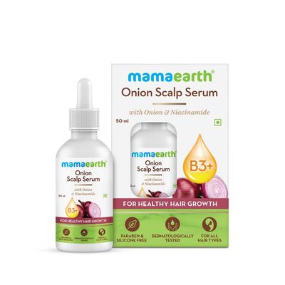 Mamaearth Onion Scalp Serum with Niacinamide Hydrating Formula to Enhance Hair Growth Thickness Hair Fall Breakage Control Solution 1.69 Fl Oz (50ml)