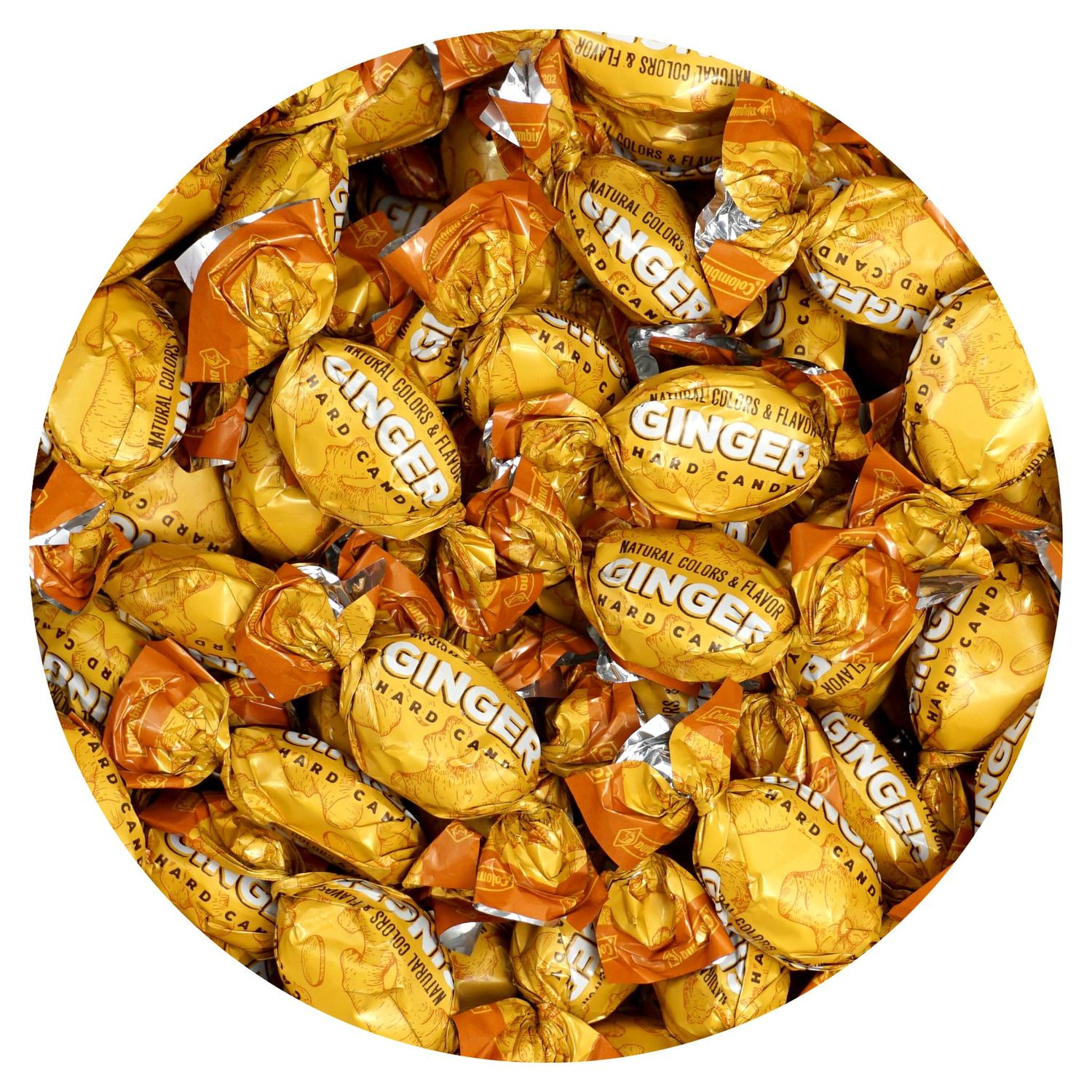 Ginger Candy, 2 Pound Bulk Candy (Approx. 180 pcs.), Hard Ginger Candy For Nausea Relief And Digestion, Individually Wrapped Candies