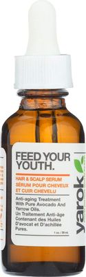 Yarok - Feed Your Youth Organic Hair Scalp Serum - Transform, Repair Strengthen - Promotes Hair Growth - With Vitamins Minerals - 100 Vegan - Gluten, Sulfate, Paraben Cruelty Free - 1oz