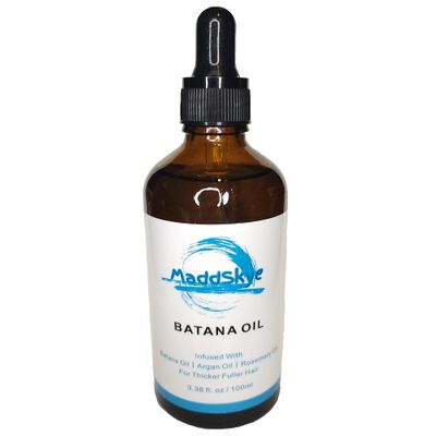 Batana Oil for Hair Growth. With Argan and Rosemary Oil. Genuine Results With Consistent Use. Thickening, Moisturizing, Strengthening Serum For Women and Men. For Weak, Dry, and Frizzy Hair 100ml